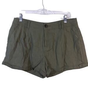 Ci sono Olive Green Cuffed Chino Shorts Gorpcore Outdoors Hiking  Size L